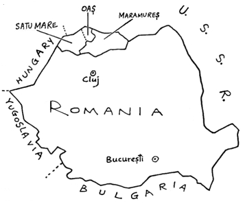 Map Oaș and Maramureș
