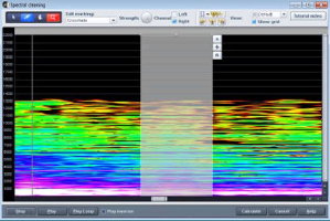 Spectral cleaning example