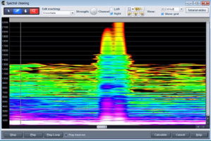 Spectral cleaning example