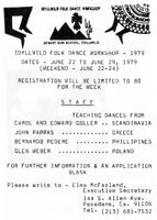 Idyllwild Folk Dance Workshop