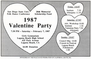 San Diego State College Folk Dance Conference Advertising