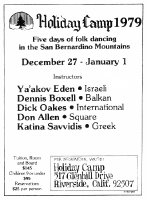 Holiday Camp 1979 Ad