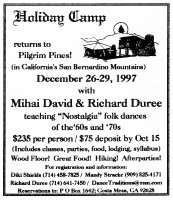 Holiday Camp Weekend 1997 Ad