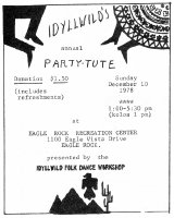 Idyllwild Workshop Advertisement 1978-5