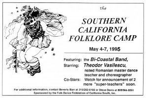 Southern California Folklore Camp advertisement