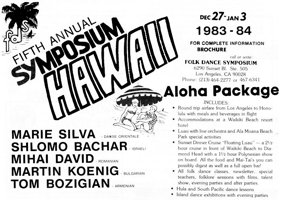 Hawaii Folk Dance Symposium ad