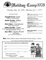 Holiday Camp Flyer 1978-1