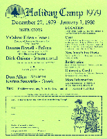 Holiday Camp Flyer 1979-1