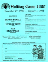 Holiday Camp Flyer 1979-1