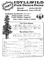 Idyllwild Folk Dance Workshop