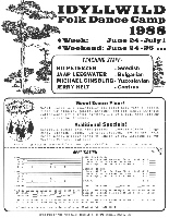 Idyllwild Folk Dance Workshop