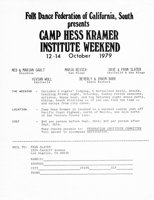 Idyllwild Folk Dance Workshop