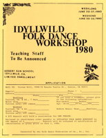 Idyllwild Folk Dance Workshop