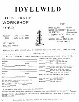 Idyllwild Folk Dance Workshop