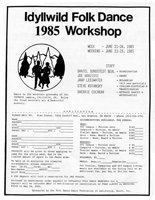 Idyllwild Folk Dance Workshop