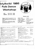 Idyllwild Folk Dance Workshop