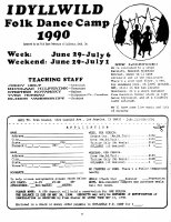 Idyllwild Folk Dance Workshop