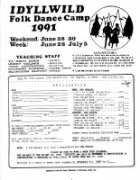 Idyllwild Folk Dance Workshop