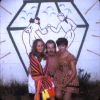 Lighted Lantern - Johnny Kermiet and two unknown girls