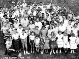 Lighted Lantern Camp Photo - 1957