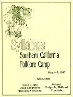 Southern California Folklore Camp syllabus