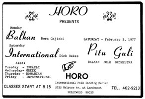 Horo International Folk Dance Center