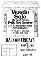 Veselo Selo Flyer 1979