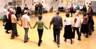 Folk Dancers in Group