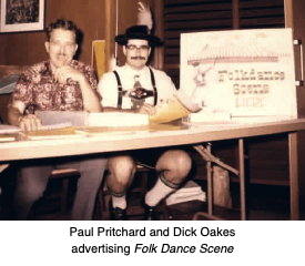 Paul Pritchard and Dick Oakes, first co-editors of Folk Dance Scene