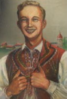 Dick Crum in a Duquesne Tamburitizans portrait
