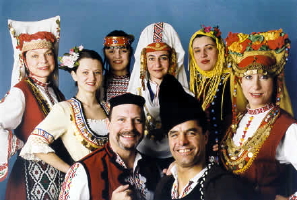 Ivan Dimitrov (bottom, right) and the Ivan Dimitrov Dance Ensemble