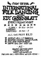 Edy Greenblatt flyer