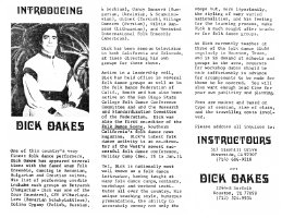Dick Oakes' Instructours Brochure