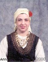 Bora and Marge Gajicki's daughter Anna in 2000