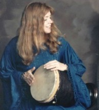 Katherine St. John playing the zarb