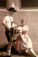 Dick Oakes, Lynn Callahan, 1962, Bavarian costume
