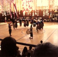 Gandy Dancers dancing Turkish in Laguna, 1975