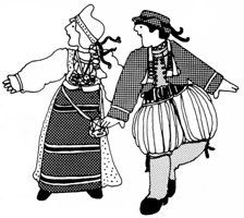 Folk Dance Scene logo by Teri Hoffman